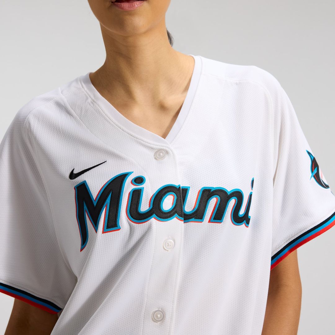 Miami Marlins Sandy Alcantara Nike Women's Home Limited Player Jersey – White