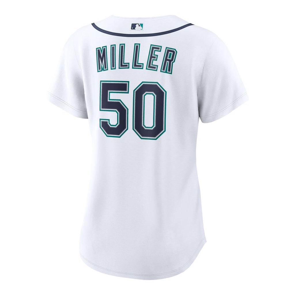 Seattle Mariners Bryce Miller Nike Women's Home Replica Jersey - White