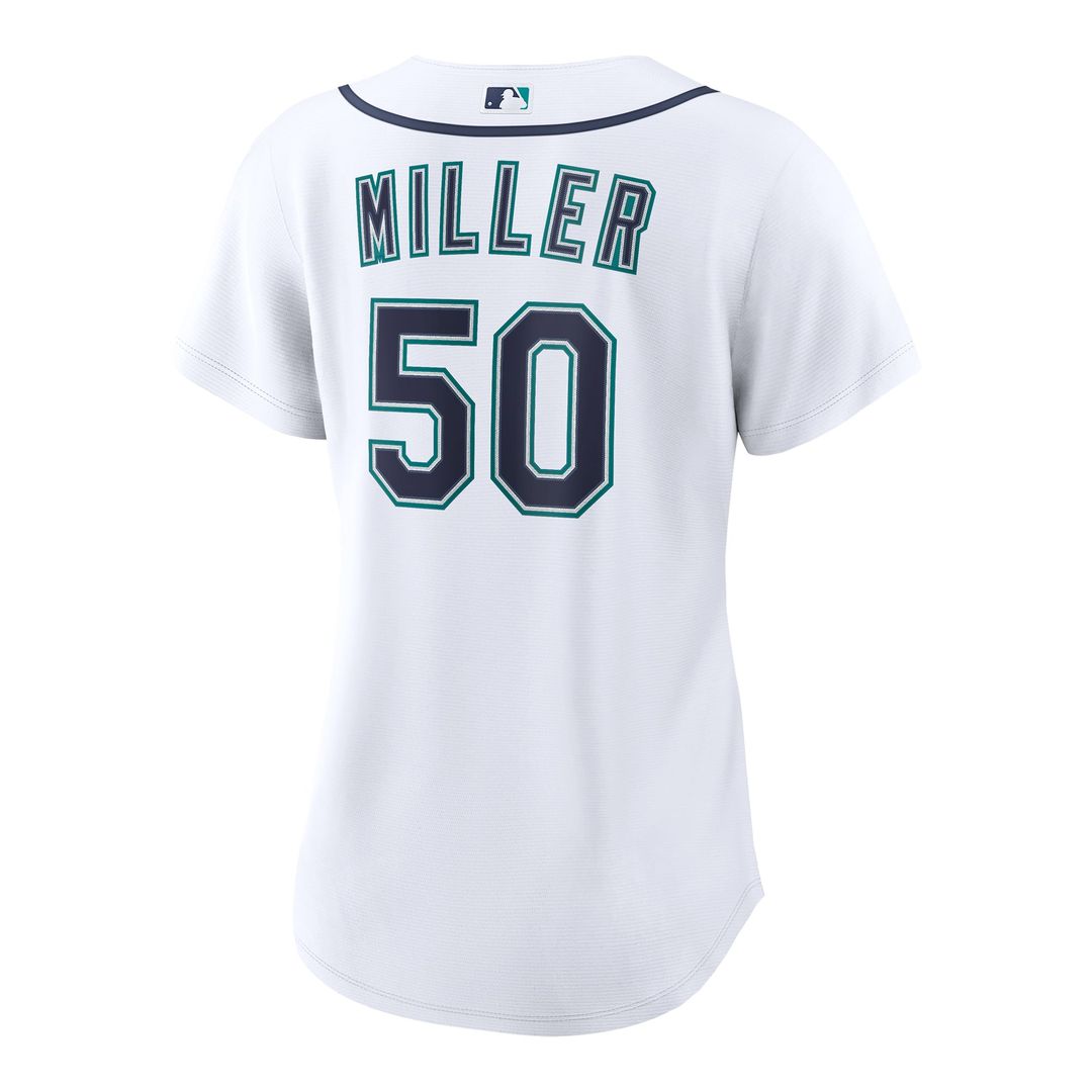 Seattle Mariners Bryce Miller Nike Women's Home Replica Jersey - White