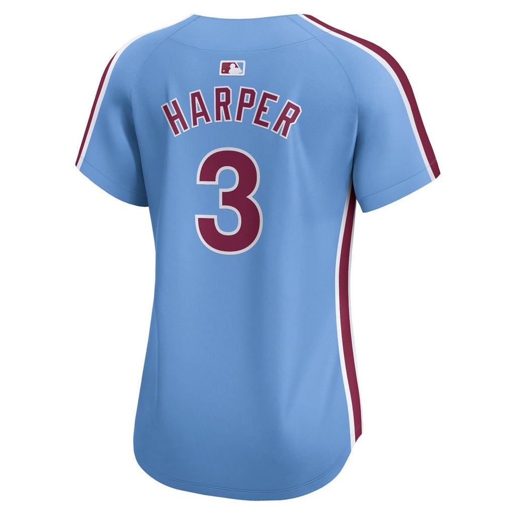 Philadelphia Phillies Bryce Harper Nike Women's Alternate Limited Player Jersey – Light Blue