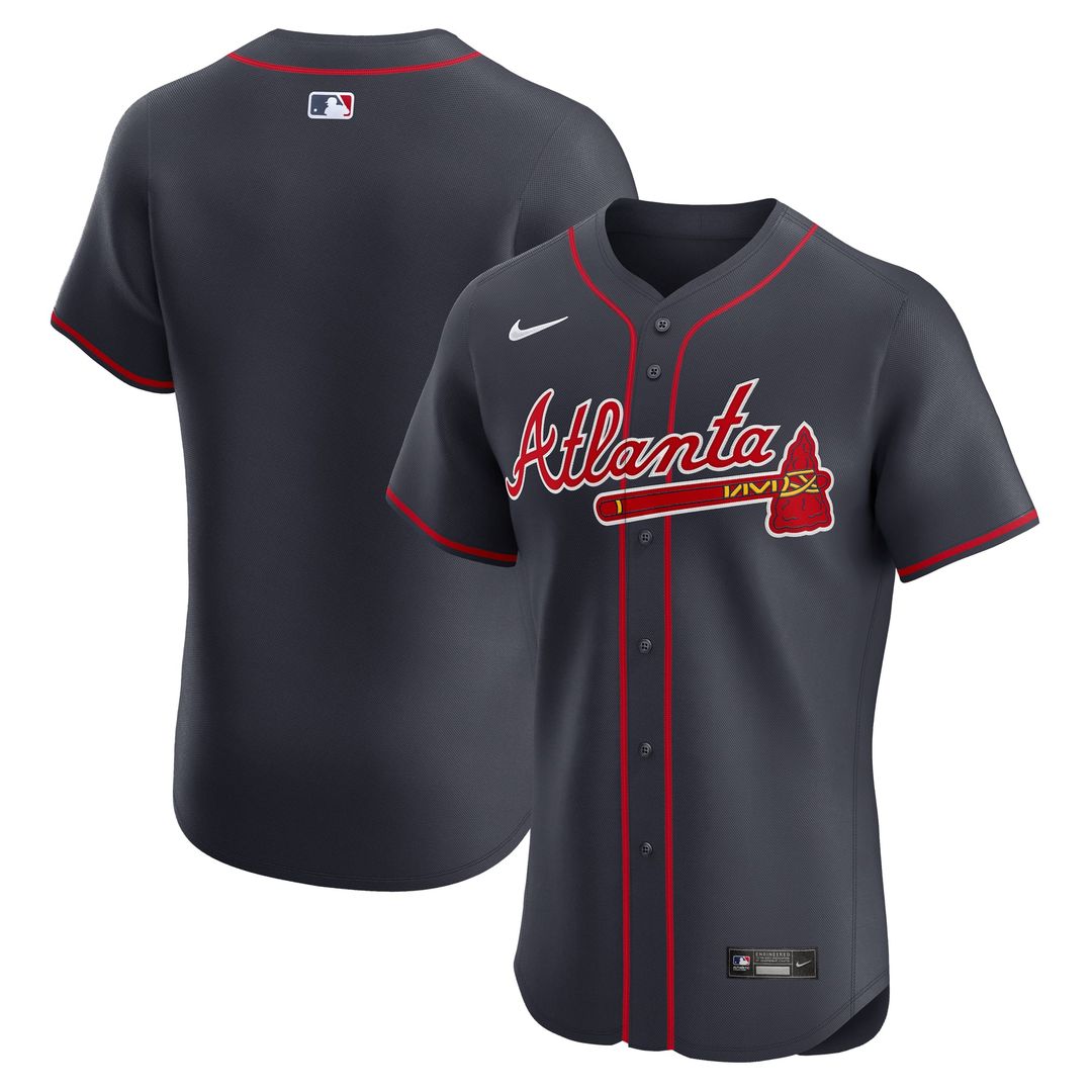 Atlanta Braves Nike Alternate Elite Jersey - Red