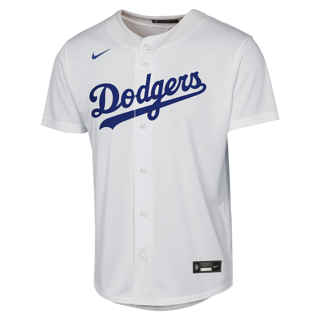 Los Angeles Dodgers Enrique Hern¨¢ndez Nike Youth Home Baseline Jersey - White