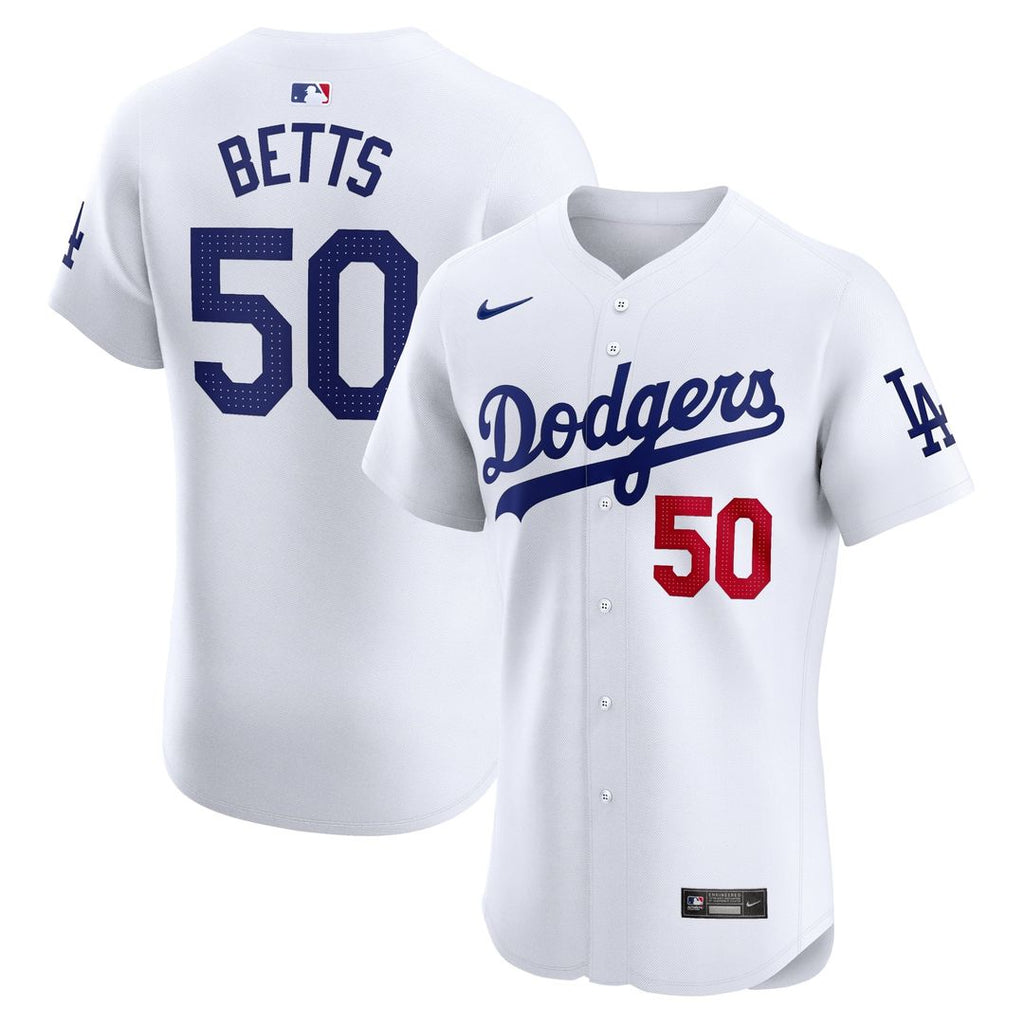 Los Angeles Dodgers Mookie Betts Nike Home Elite Jersey - White