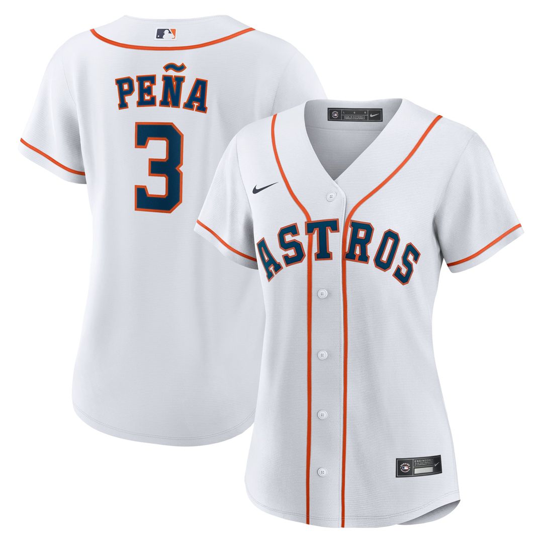 Houston Astros Jeremy Pe?a Nike Women's Home Replica Jersey - White