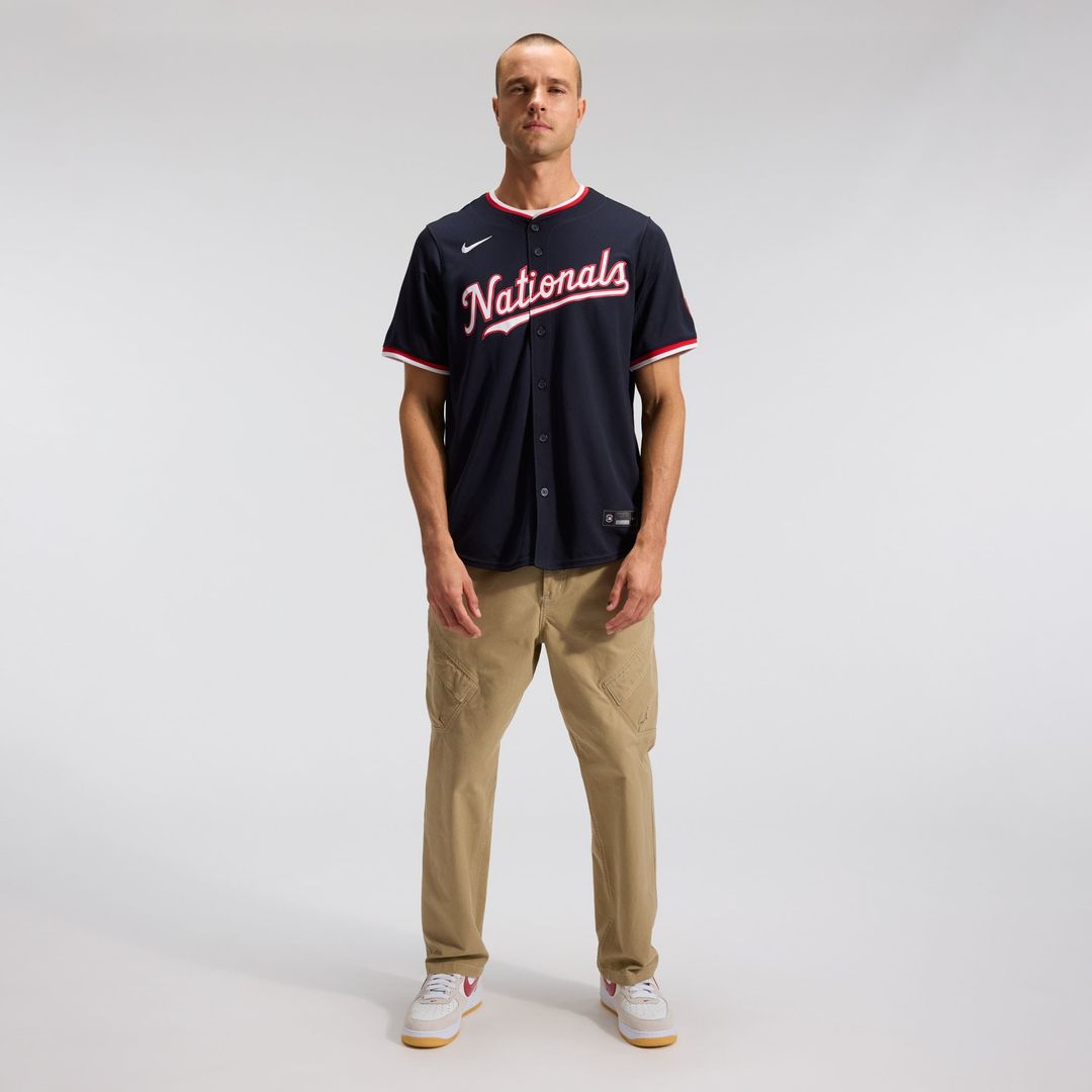 Washington Nationals James Wood Nike Alternate Limited Player Jersey - Navy