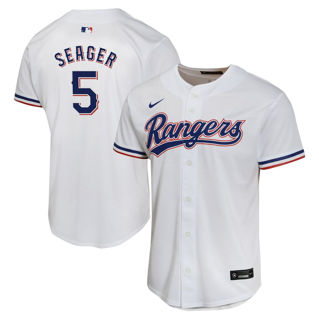 Texas Rangers Corey Seager Nike Youth Home Game Player Jersey - White
