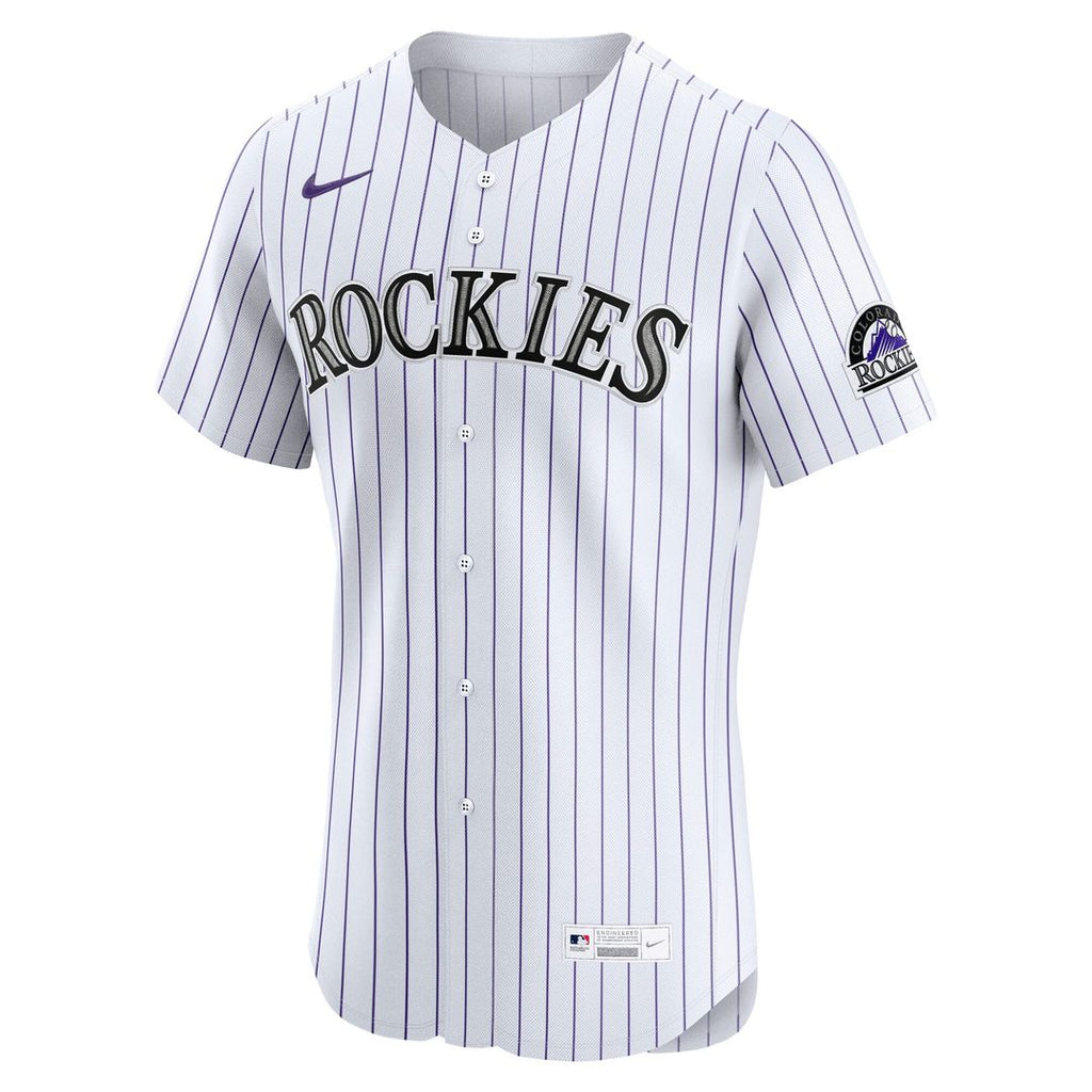 Colorado Rockies Nike Home Elite Jersey - White