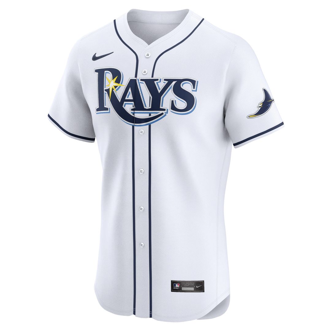 Tampa Bay Rays Yandy Diaz Nike Home Elite Player Jersey - White