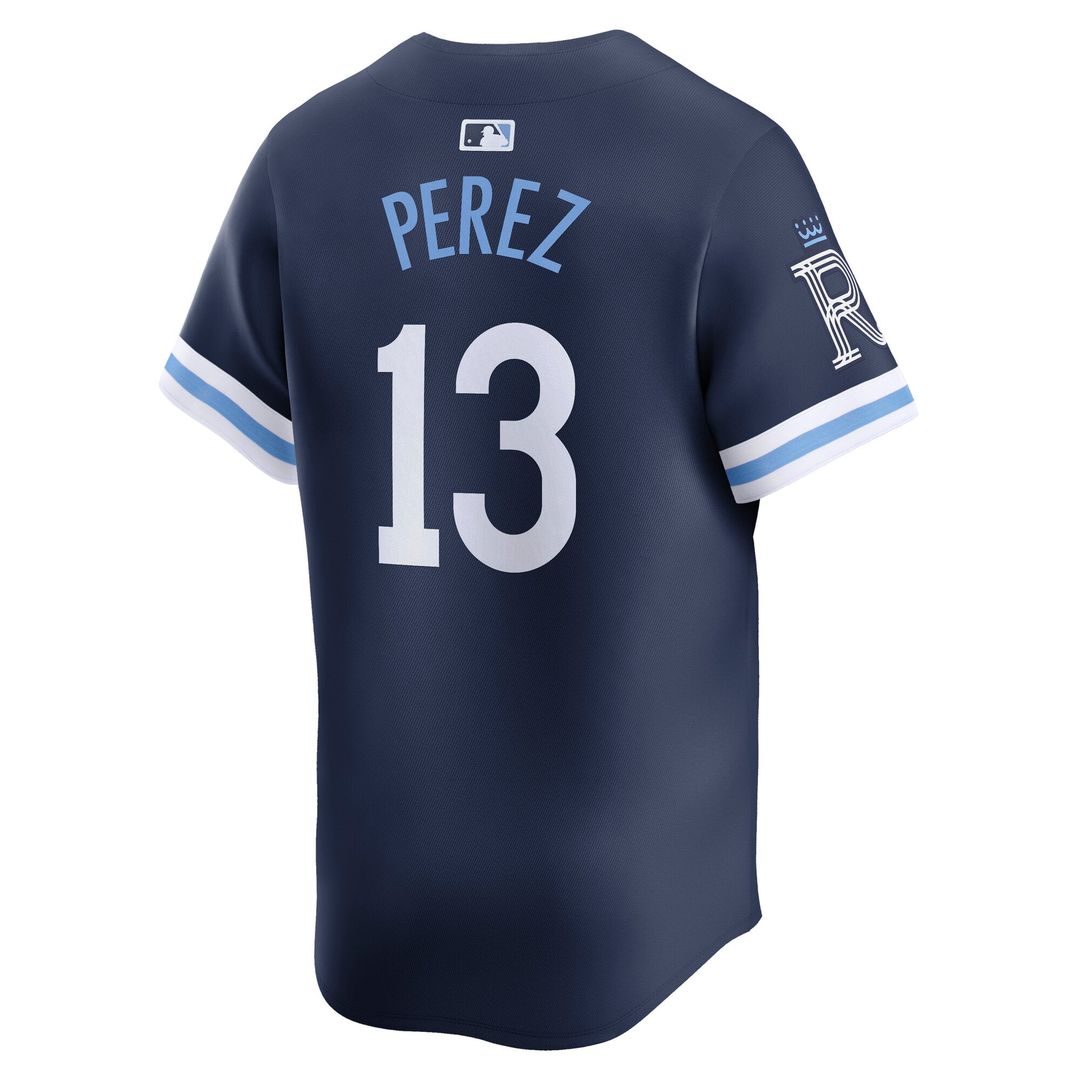 Kansas City Royals Salvador Perez Nike City Connect Limited Jersey - Navy