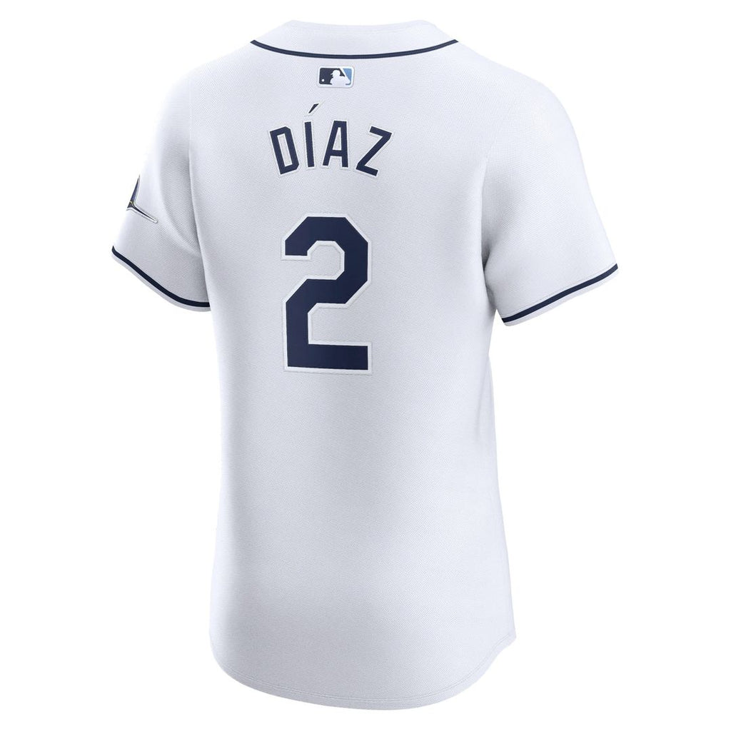 Tampa Bay Rays Yandy Diaz Nike Home Elite Player Jersey - White