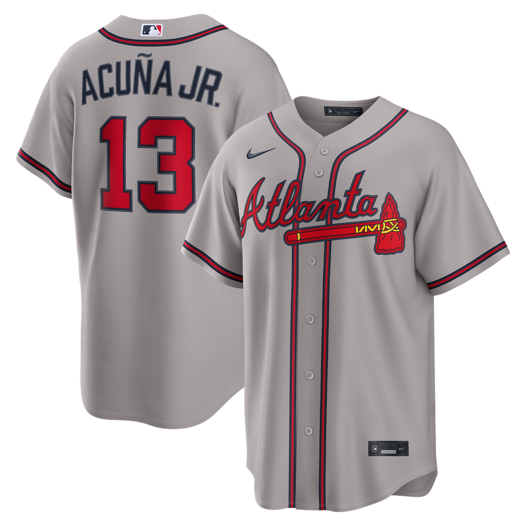 Atlanta Braves Ronald Acu?a Jr. Nike Road Replica Jersey - Gray