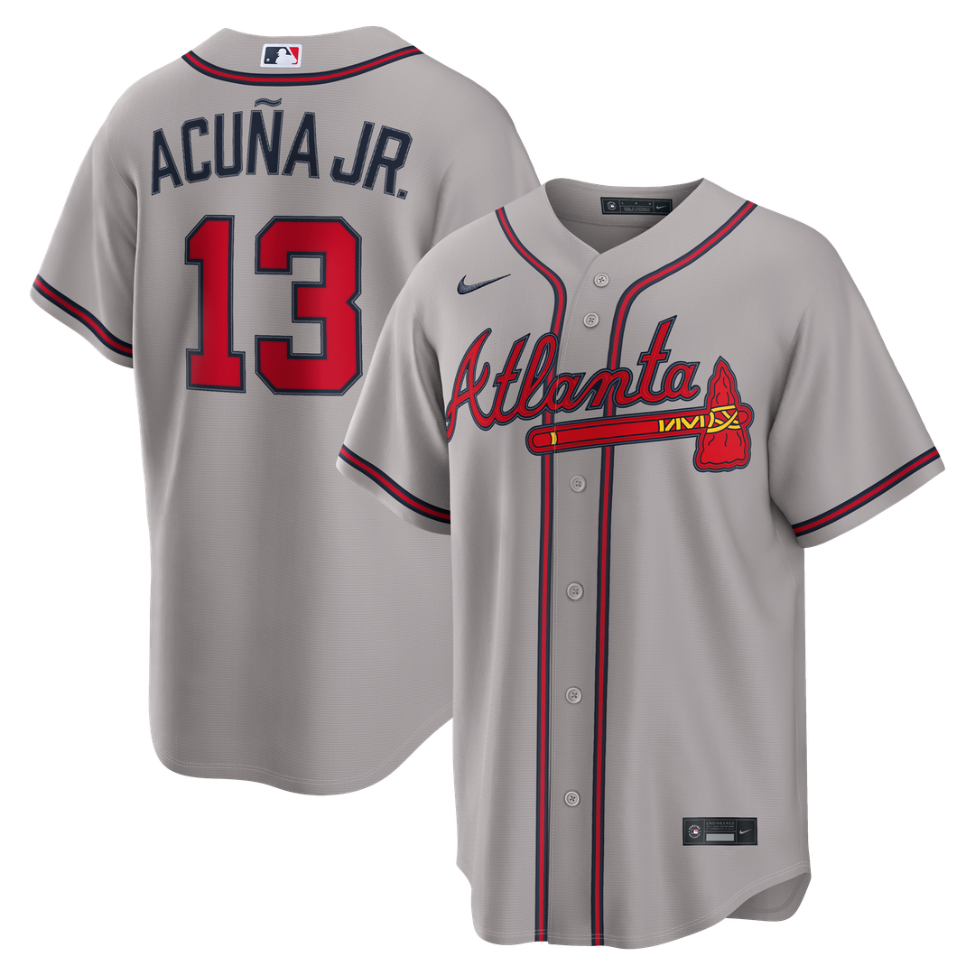 Atlanta Braves Ronald Acu?a Jr. Nike Road Replica Jersey - Gray