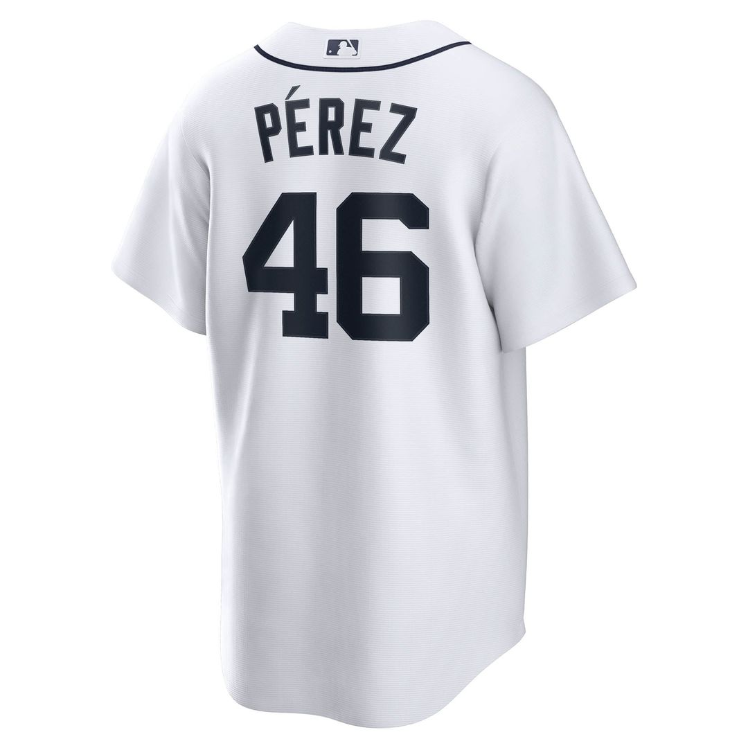Detroit Tigers Wenceel Pérez Nike Home Replica Jersey - White