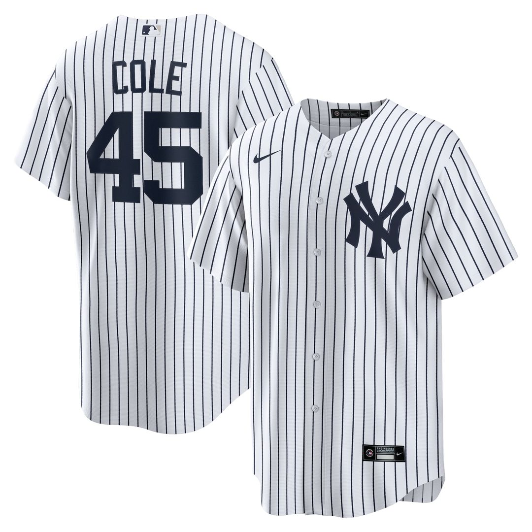 New York Yankees Gerrit Cole Nike Home Replica Player Name Jersey - White