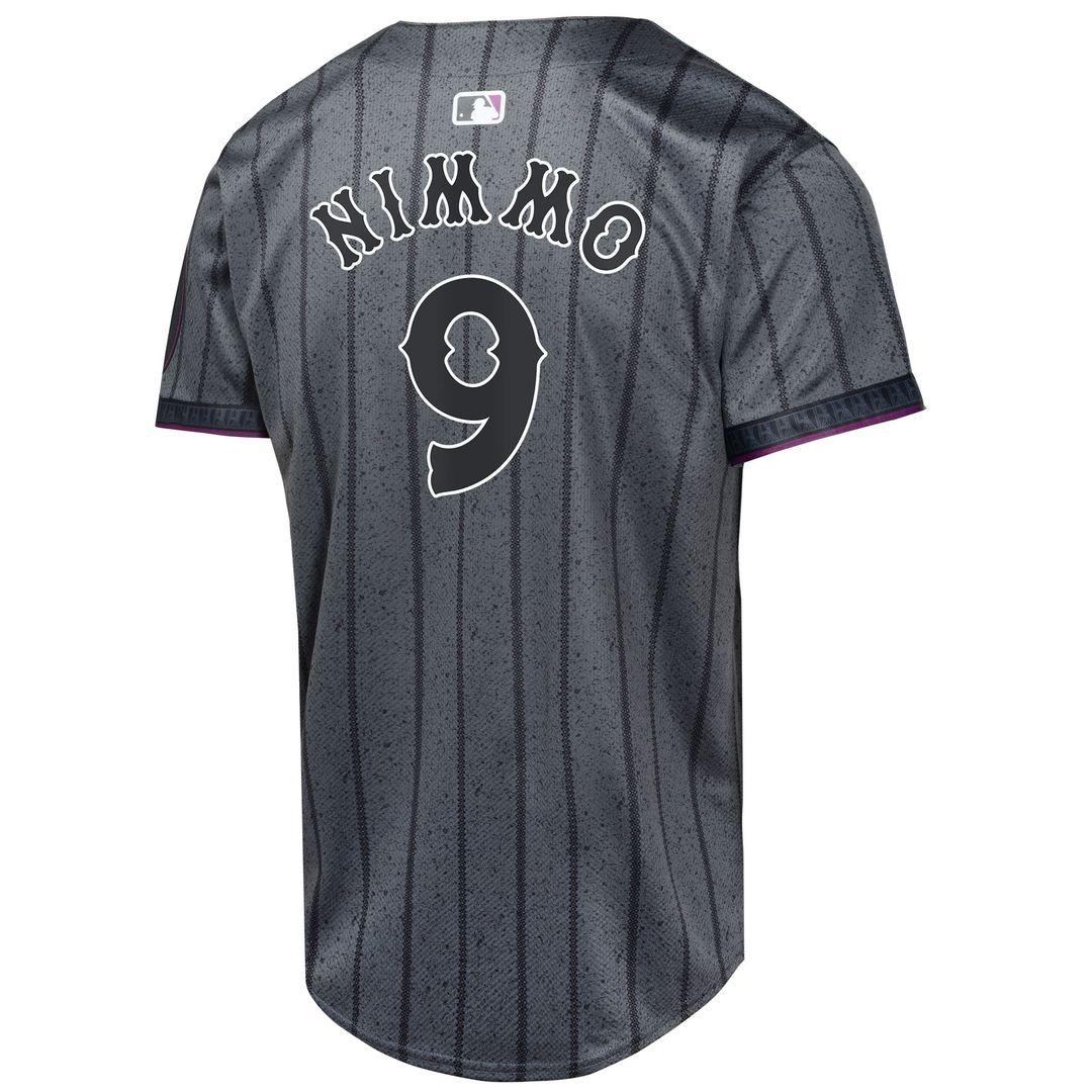 New York Mets Brandon Nimmo Nike Youth 2024 City Connect Limited Player Jersey - Graphite