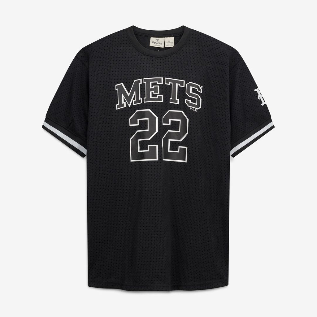 New York Mets Juan Soto Fanatics Big & Tall Heavyweight Mesh Jersey - Black/White