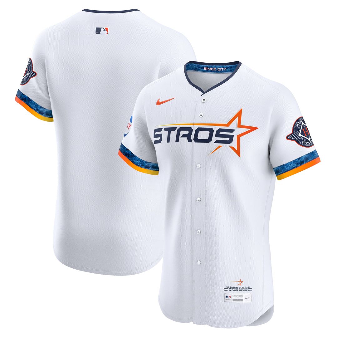 Houston Astros Nike 2025 City Connect Elite Jersey - White