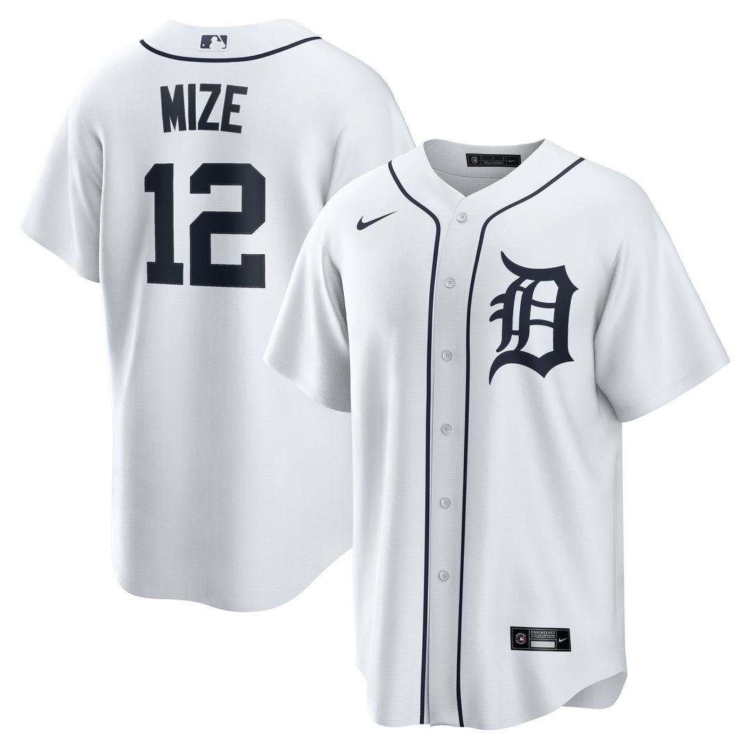Detroit Tigers Casey Mize Nike Home Replica Jersey - White