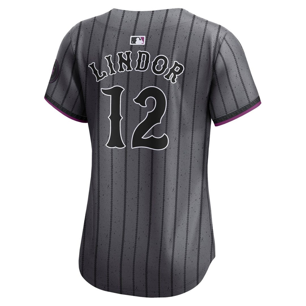 New York Mets Francisco Lindor Nike Women's City Connect Limited Jersey - Gray