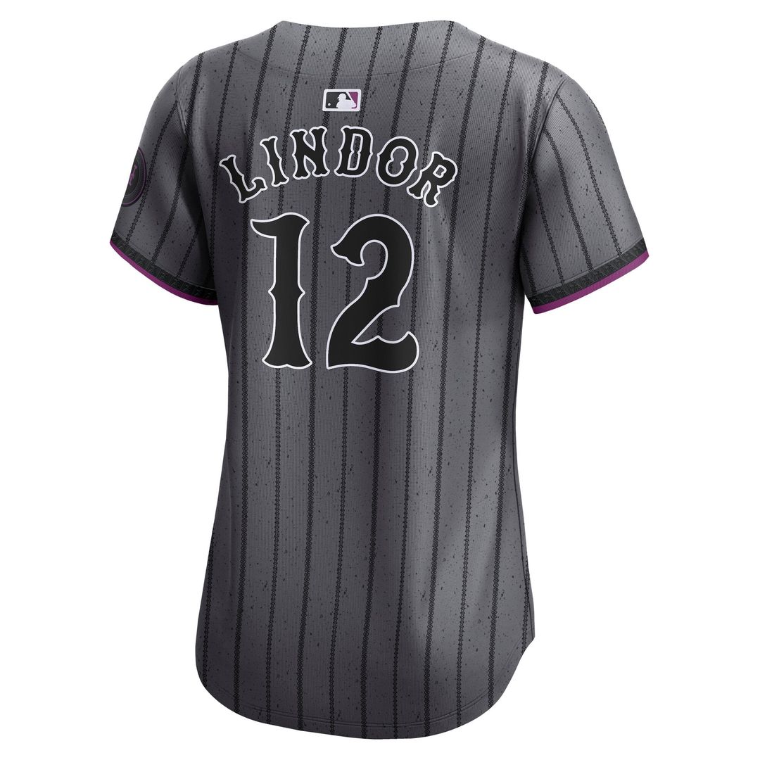New York Mets Francisco Lindor Nike Women's City Connect Limited Jersey - Gray