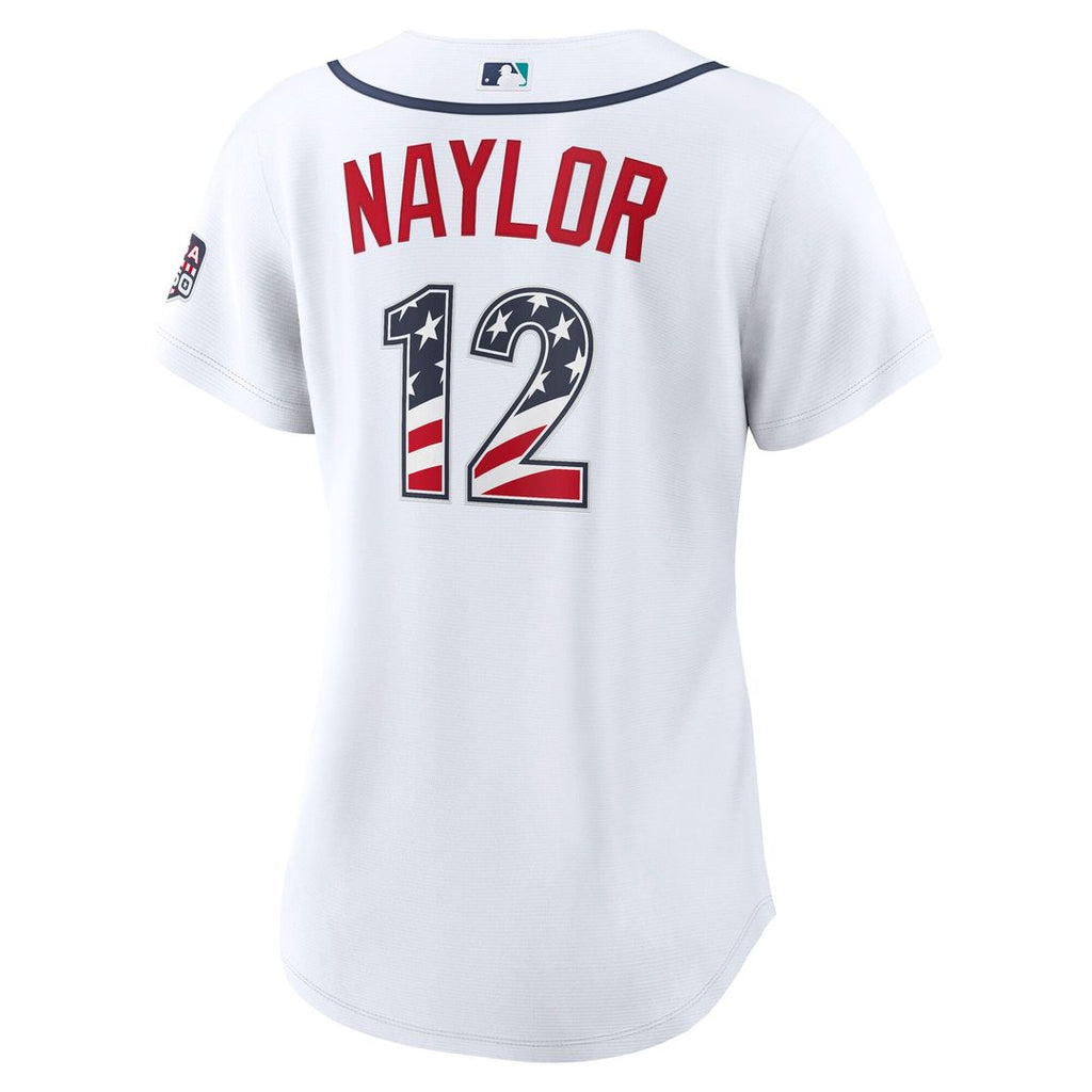 Seattle Mariners Josh Naylor Nike Women's USA 250 Fourth of July Home Stadium Jersey - White