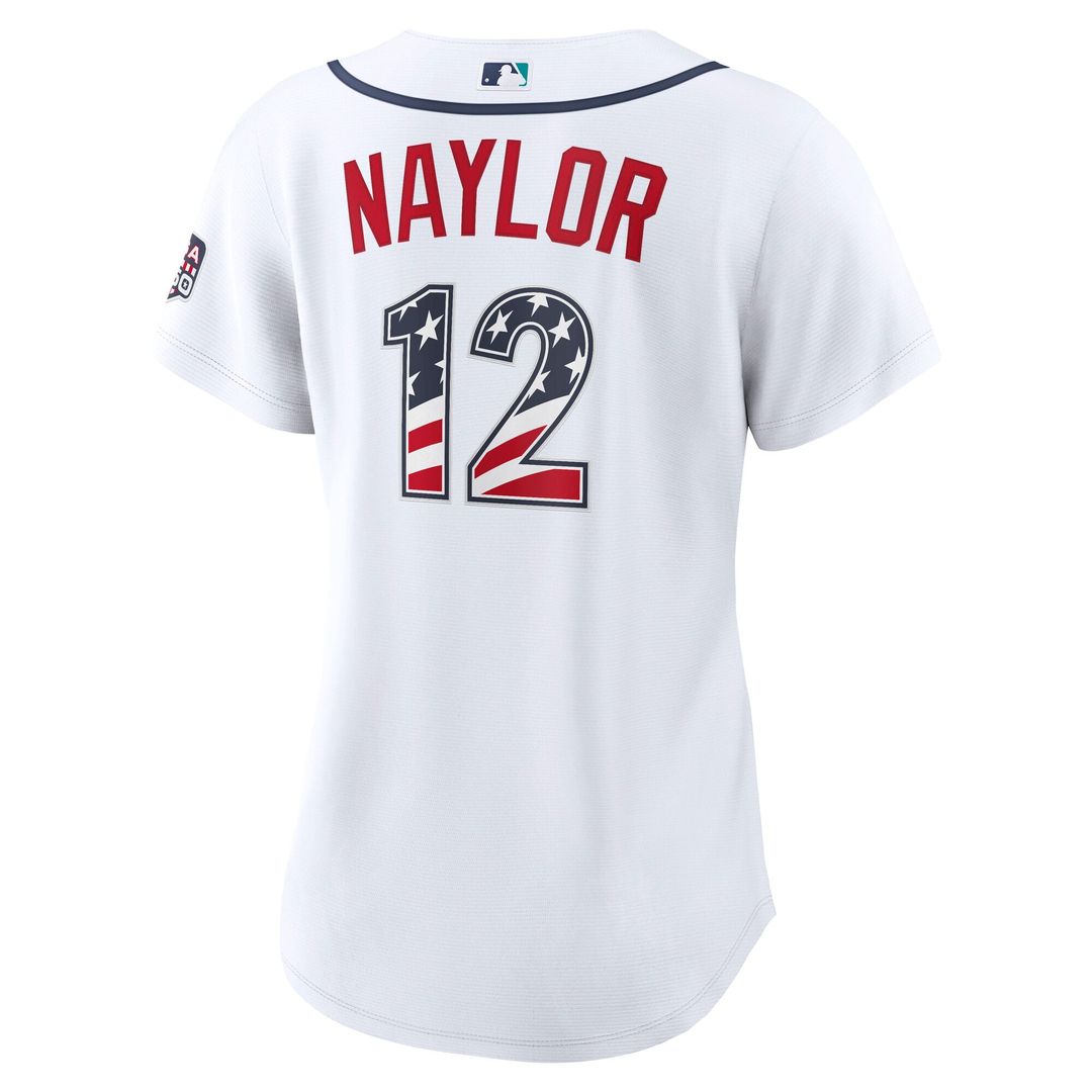 Seattle Mariners Josh Naylor Nike Women's USA 250 Fourth of July Home Stadium Jersey - White