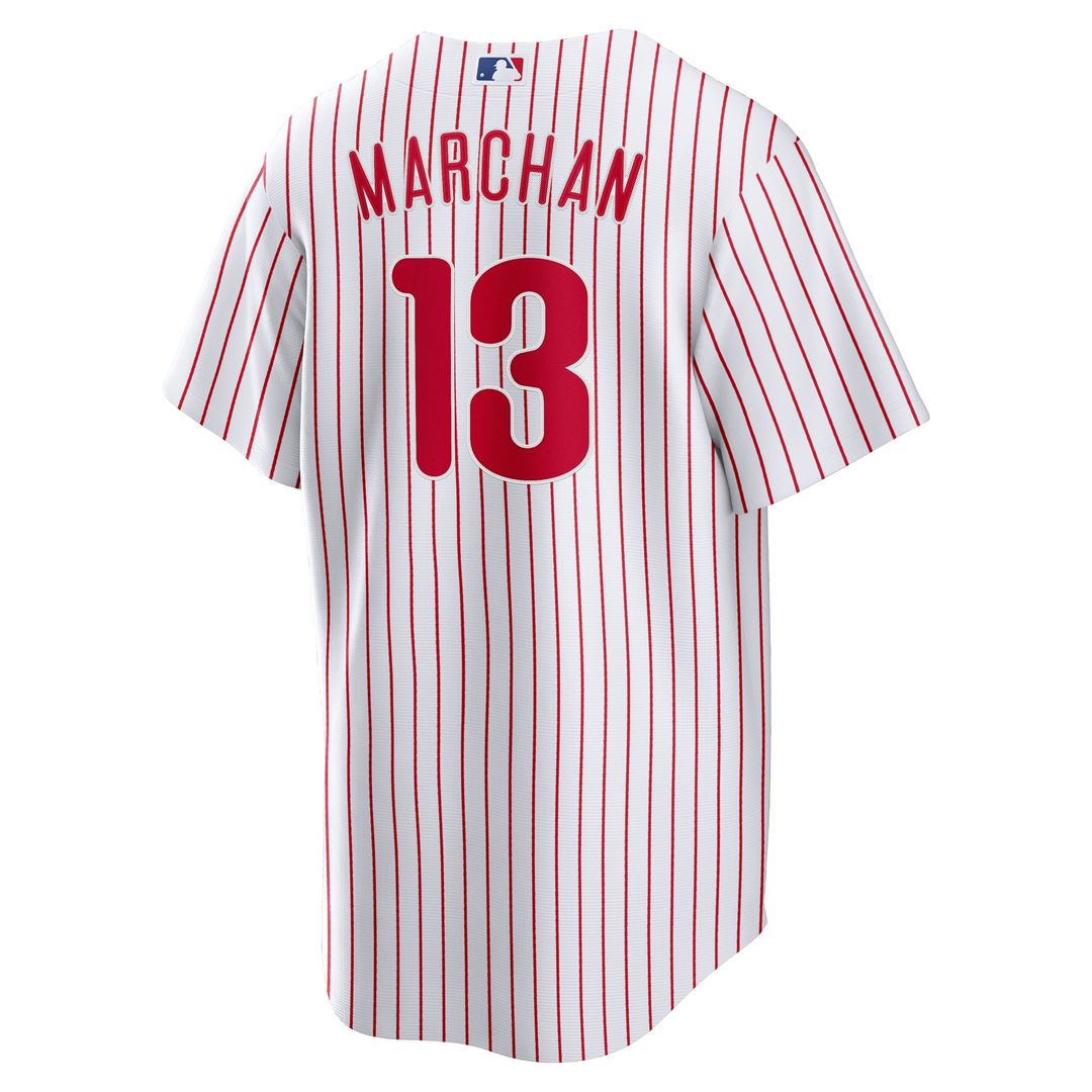 Philadelphia Phillies Rafael March¨¢n Nike Home Replica Jersey - White
