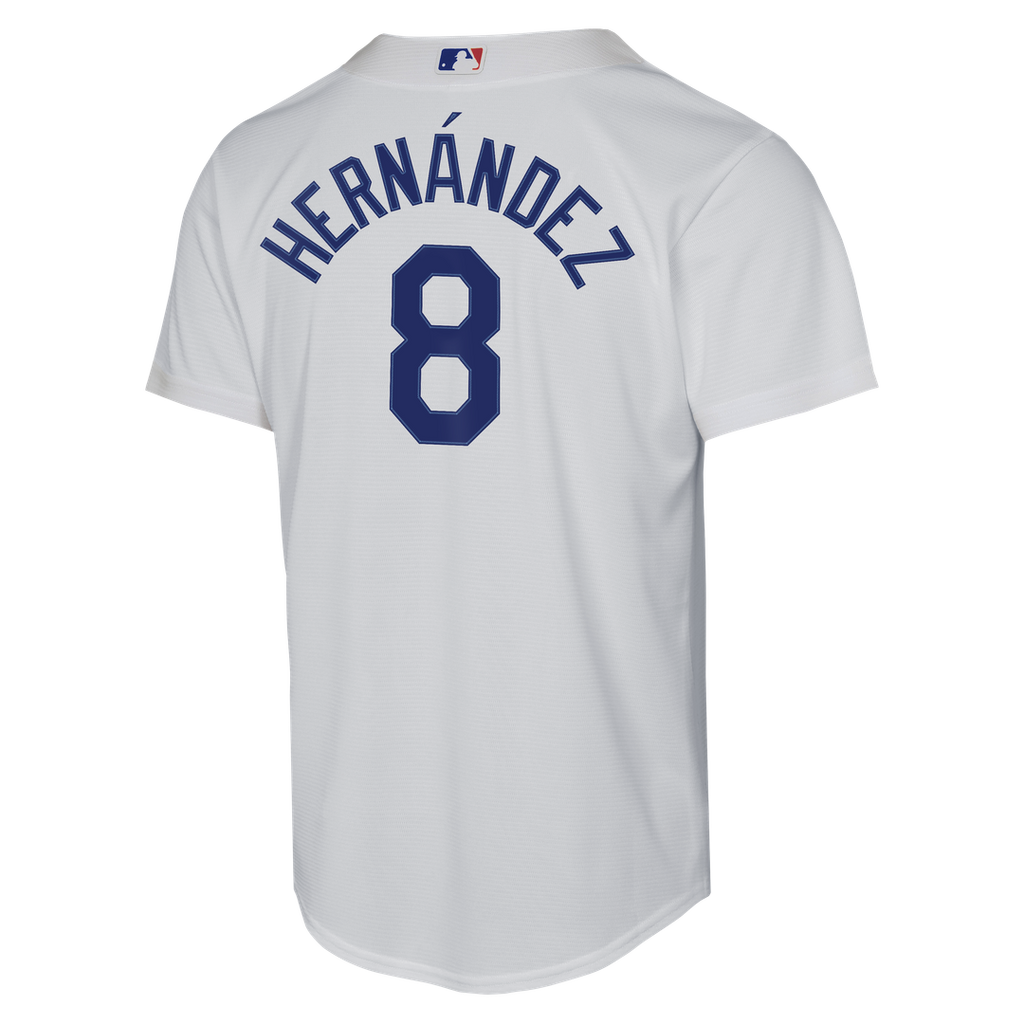 Los Angeles Dodgers Enrique Hern¨¢ndez Nike Youth Home Baseline Jersey - White