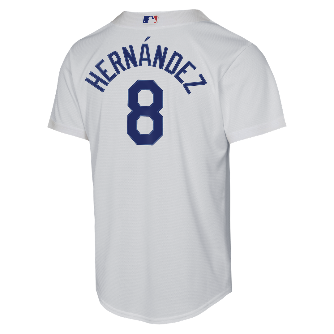Los Angeles Dodgers Enrique Hern¨¢ndez Nike Youth Home Baseline Jersey - White