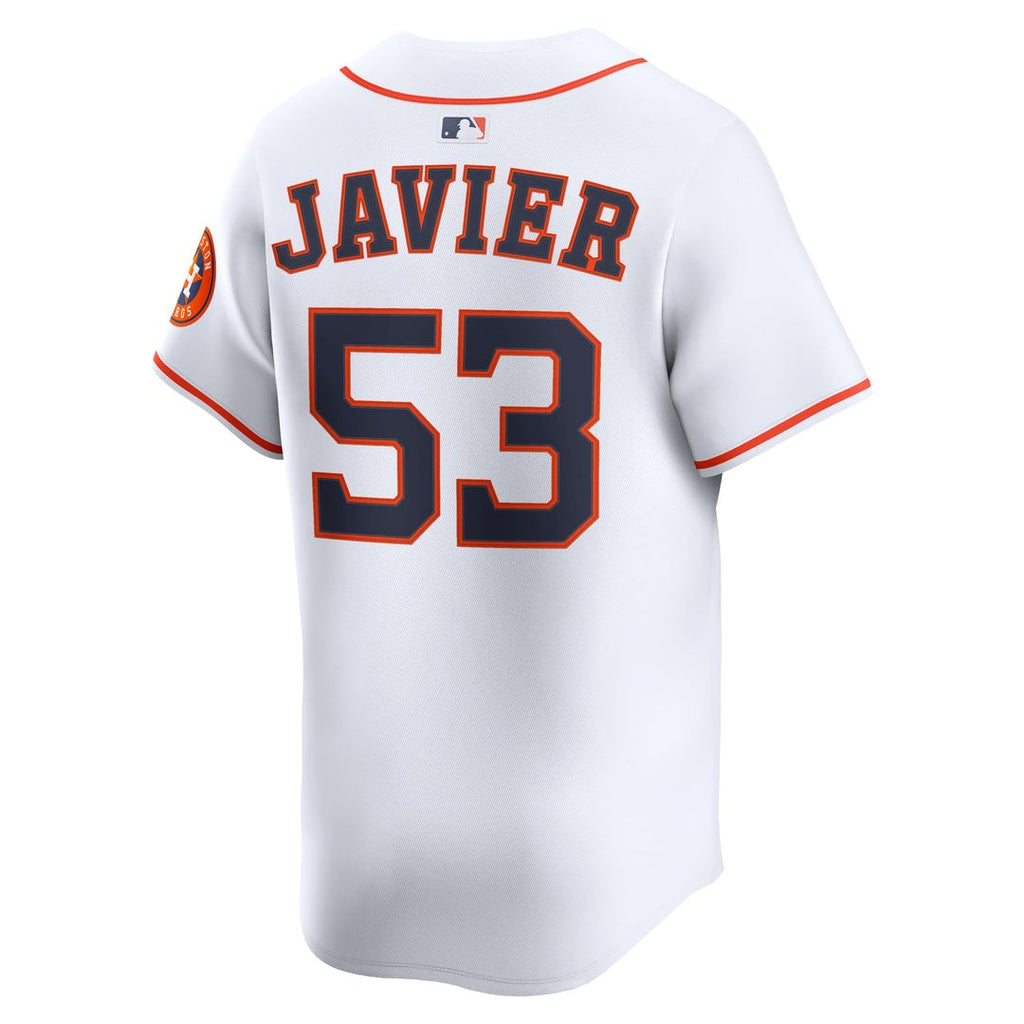 Houston Astros Cristian Javier Nike Home Limited Player Jersey - White