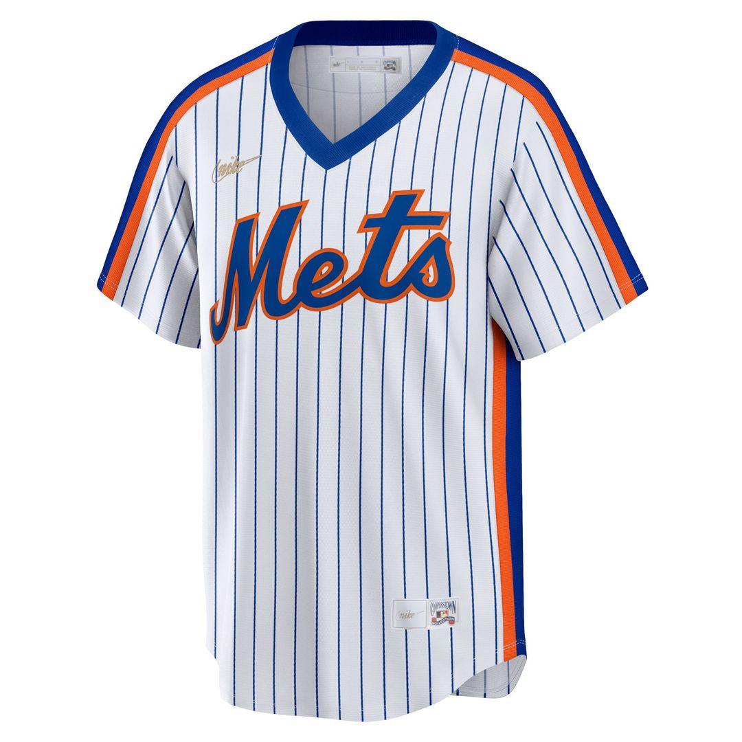 New York Mets Mike Piazza Nike Home Cooperstown Player Jersey - White