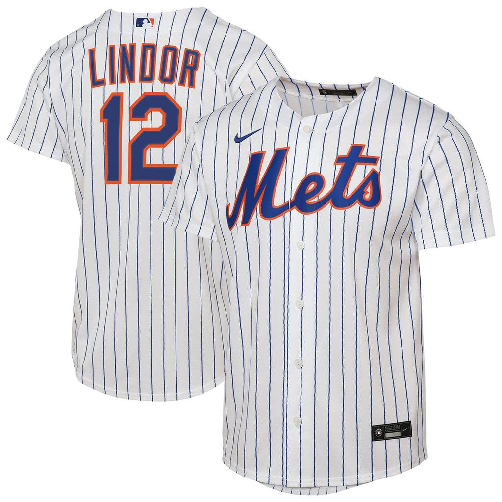 New York Mets Francisco Lindor Nike Youth Home Replica Player Jersey - White