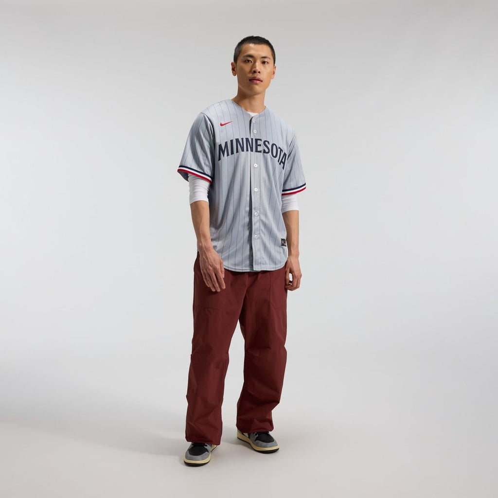 Minnesota Twins Nike Road Replica Team Jersey - Gray