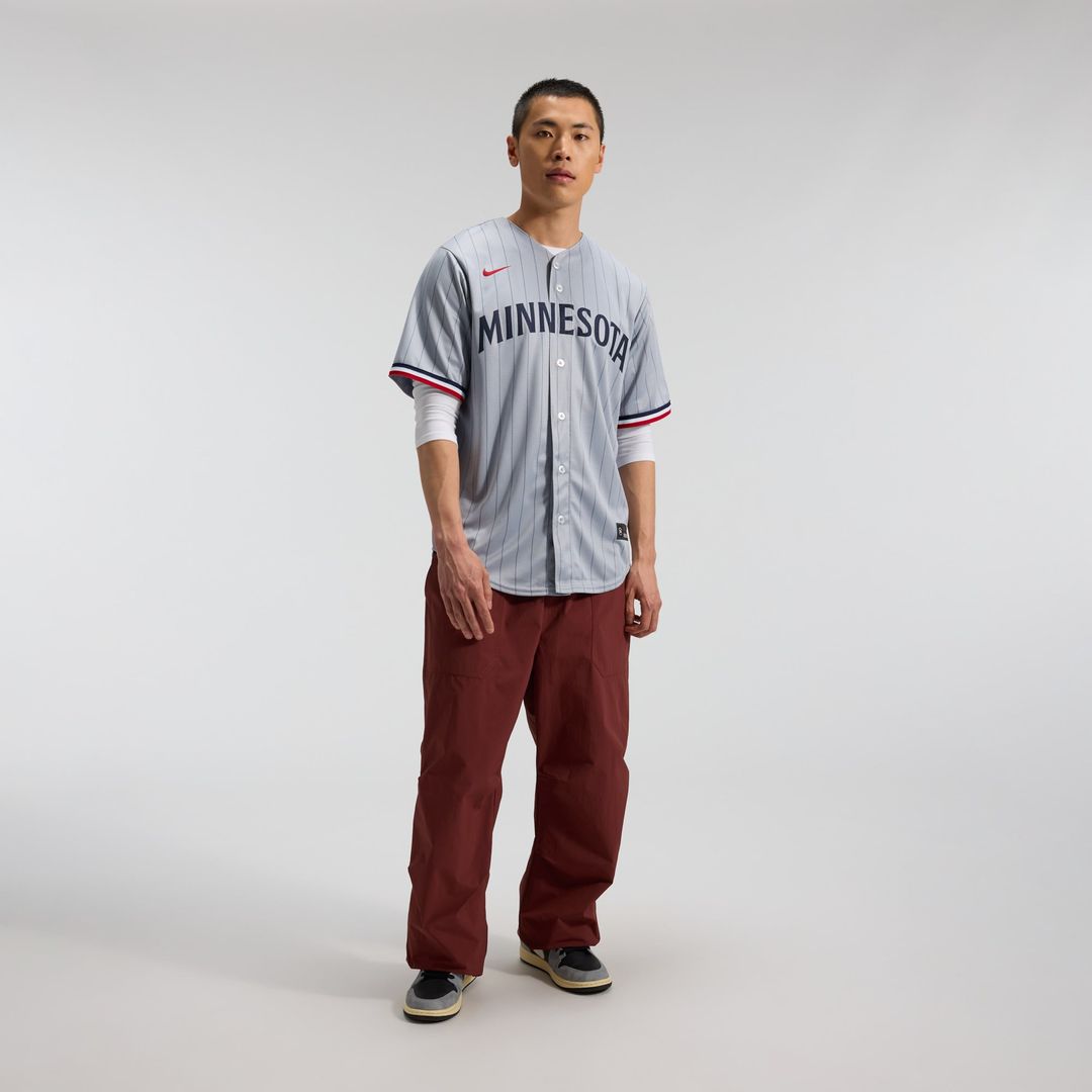 Minnesota Twins Nike Road Replica Team Jersey - Gray