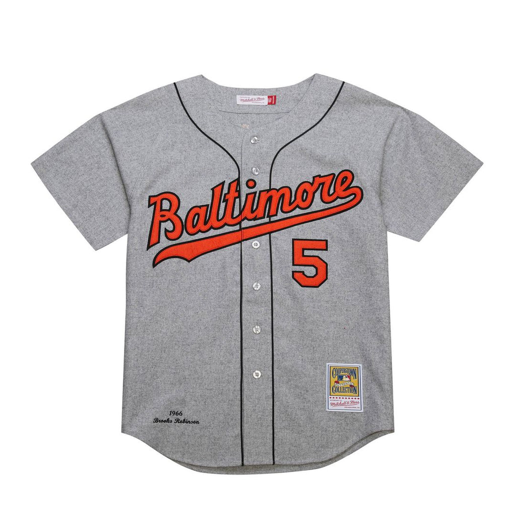 Baltimore Orioles Brooks Robinson Mitchell & Ness Cooperstown 1966 Authentic Jersey - Gray