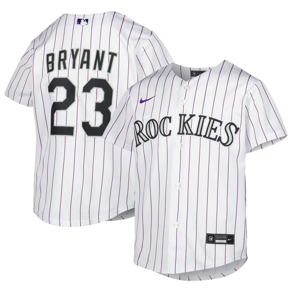 Colorado Rockies Kris Bryant Nike Youth Alternate Replica Player Jersey - White