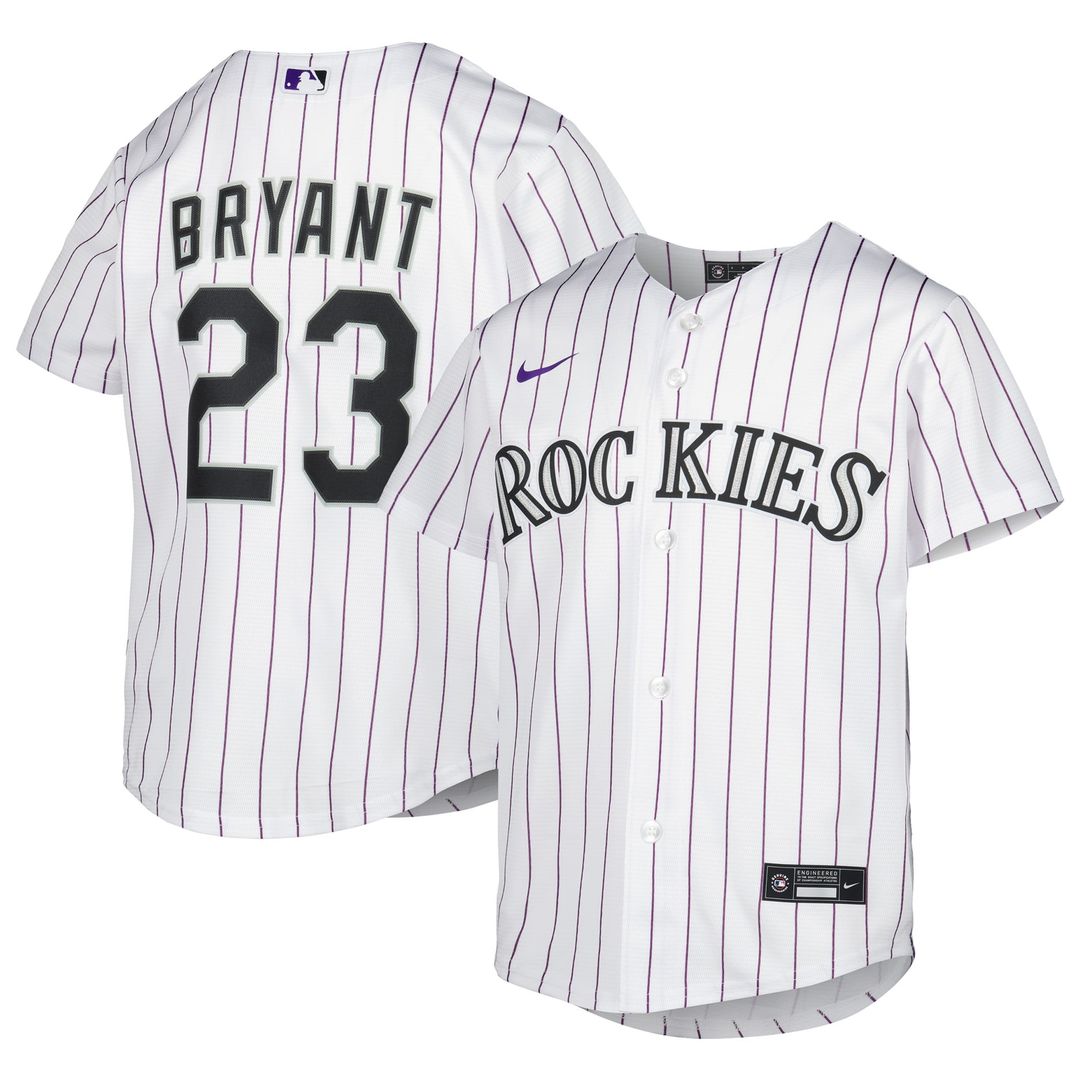 Colorado Rockies Kris Bryant Nike Youth Alternate Replica Player Jersey - White