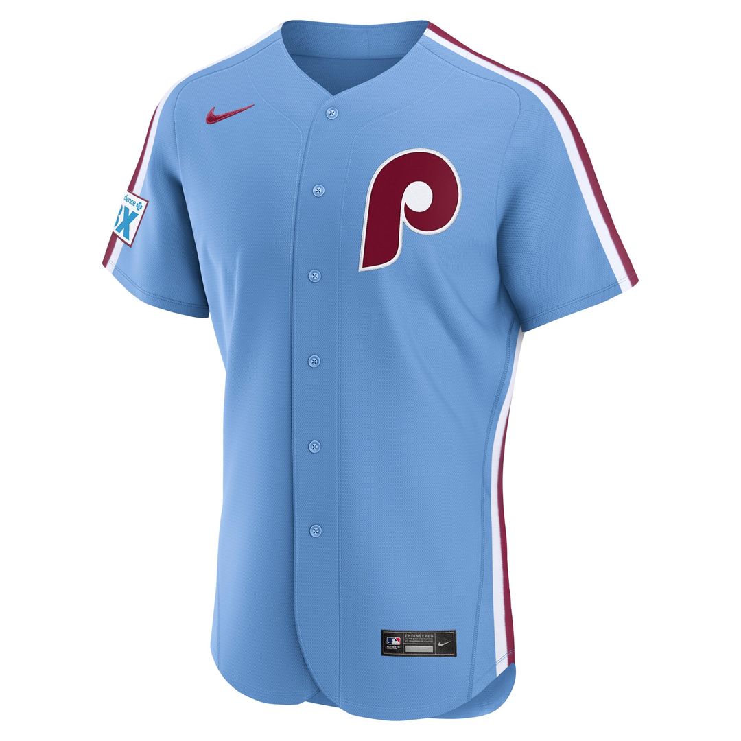 Philadelphia Phillies Nike Home Sponsor Patch Authentic Jersey - White