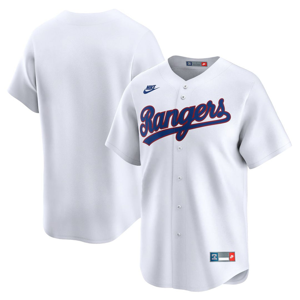 Texas Rangers Nike Cooperstown Limited Jersey - White