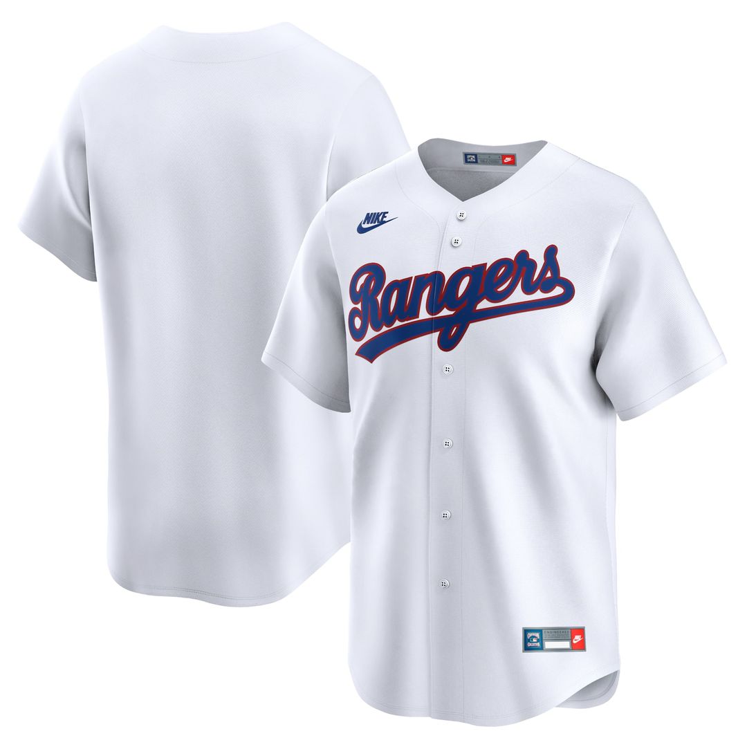 Texas Rangers Nike Cooperstown Limited Jersey - White