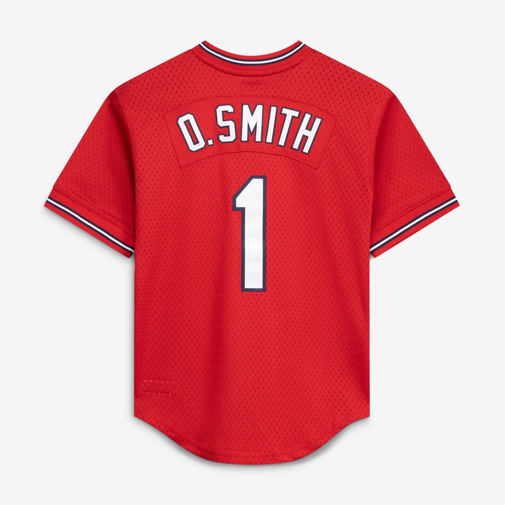 St. Louis Cardinals Ozzie Smith Mitchell & Ness Authentic Batting Practice Jersey - Scarlet