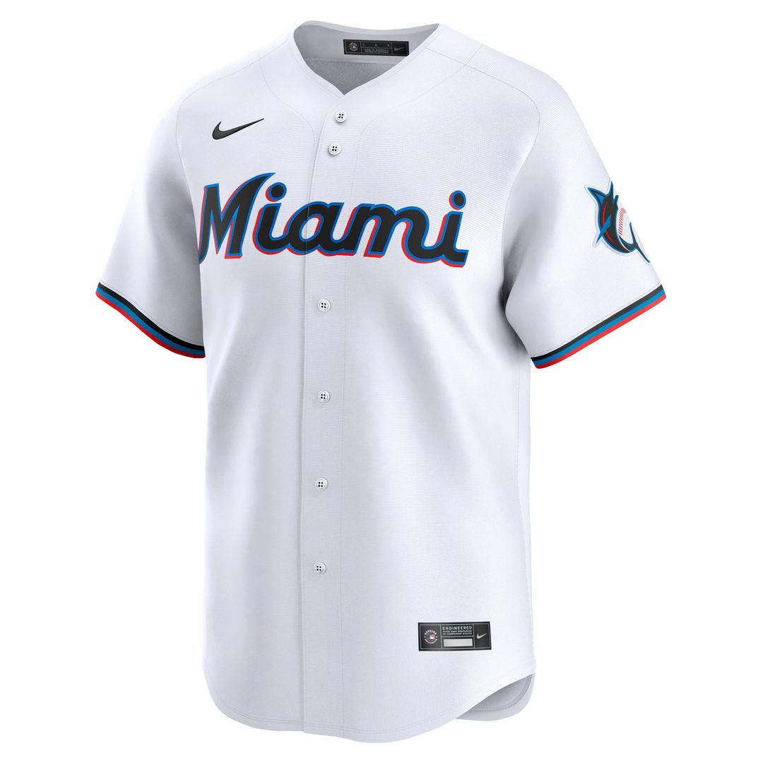 Miami Marlins Sandy Alcantara Nike Home Limited Player Jersey - White