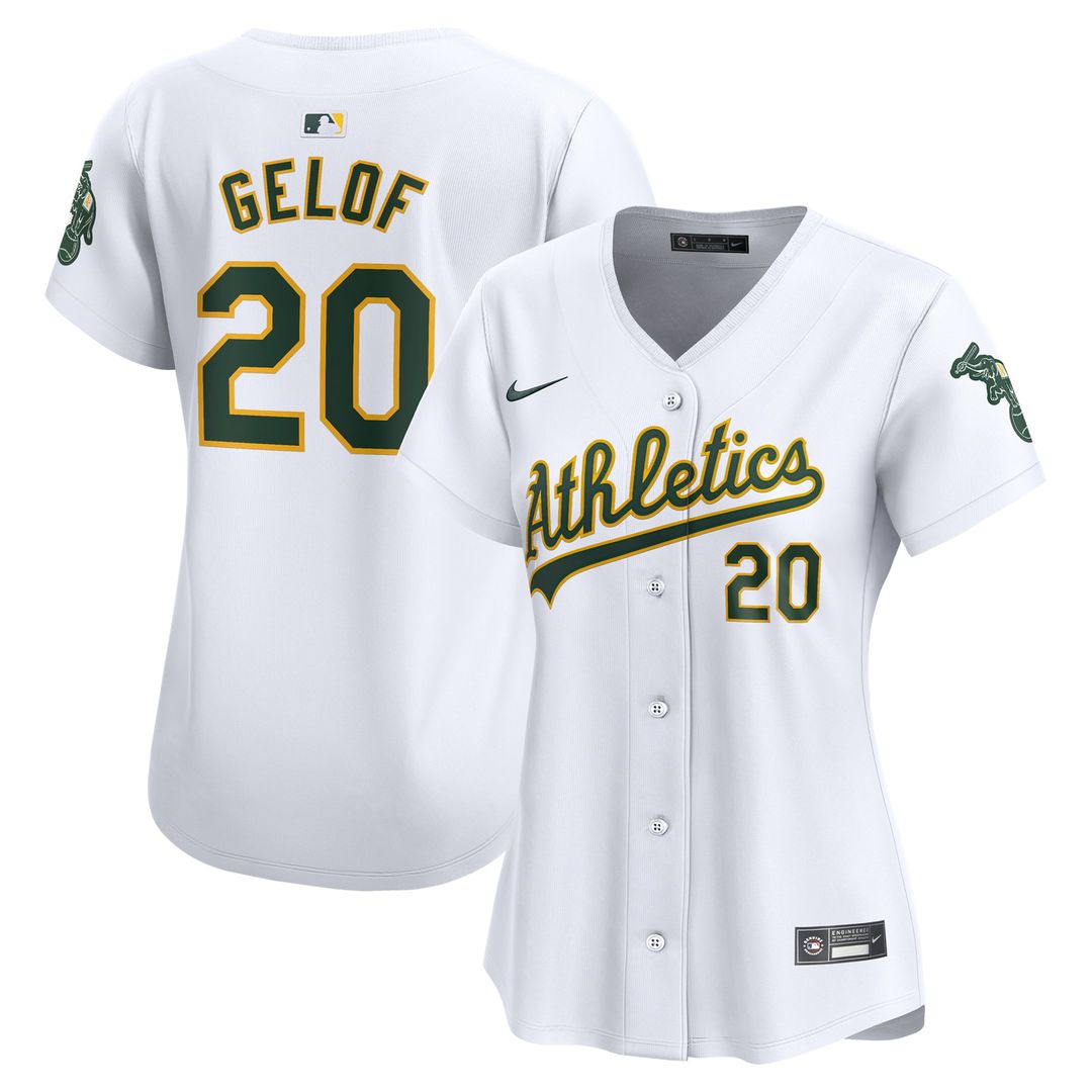 Athletics Zack Gelof Nike Women's Home Limited Player Jersey ¨C White