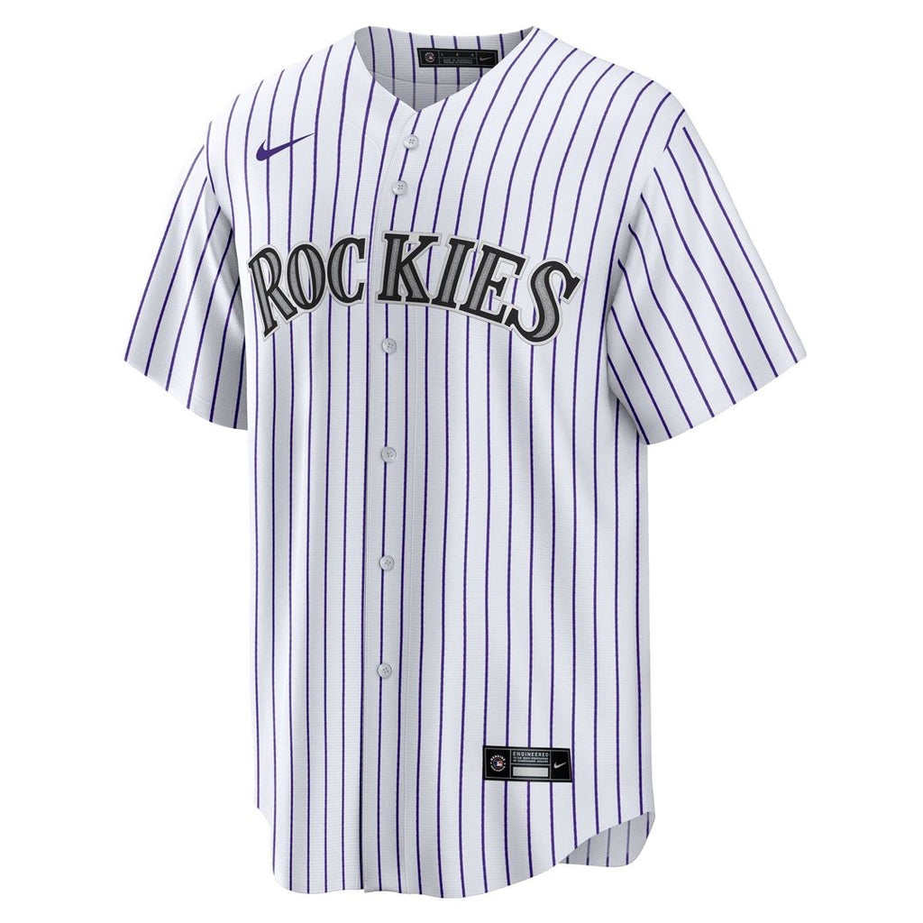 Colorado Rockies Hunter Goodman Nike Youth Home Replica Jersey - White
