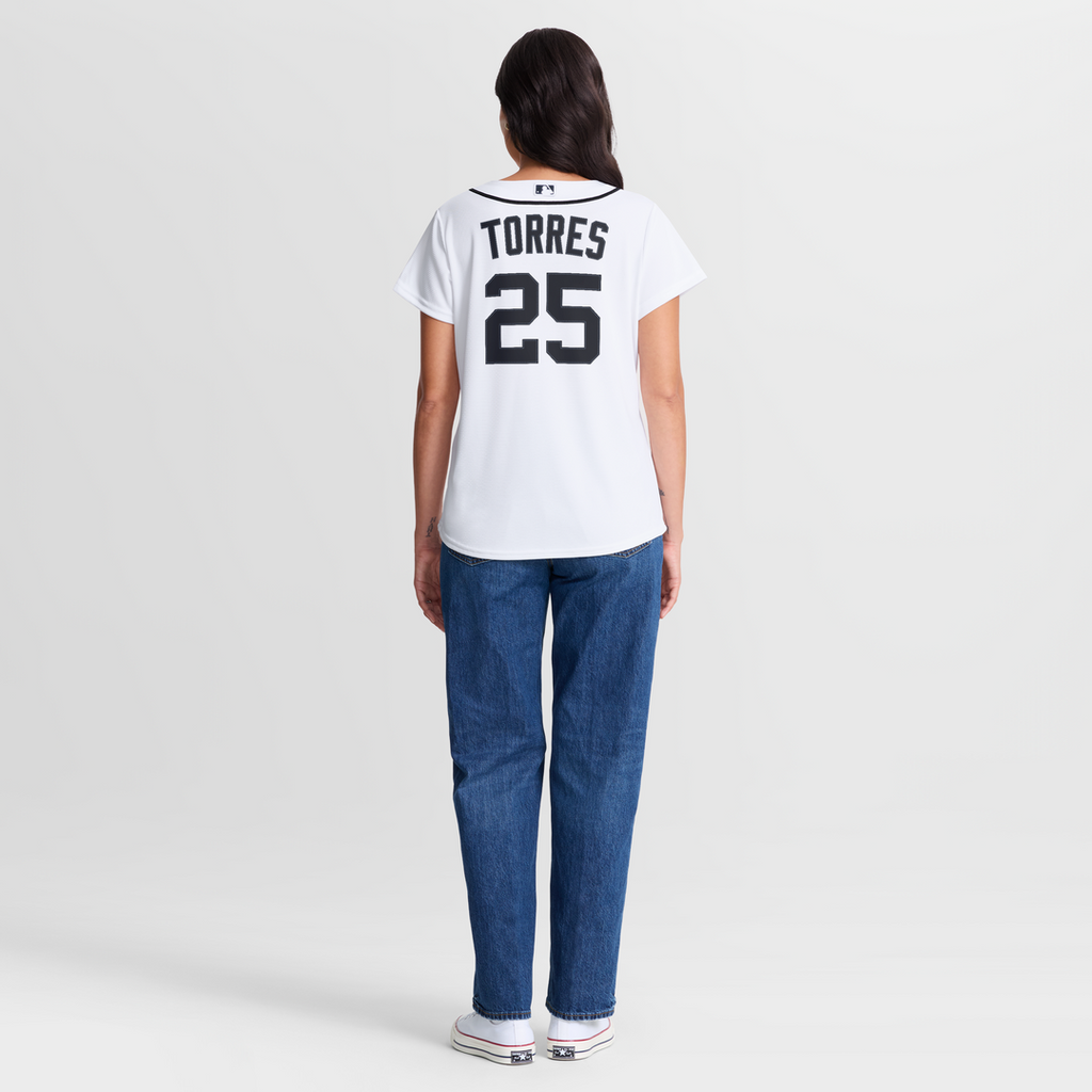 Detroit Tigers Gleyber Torres Nike Women's Home Replica Jersey - White