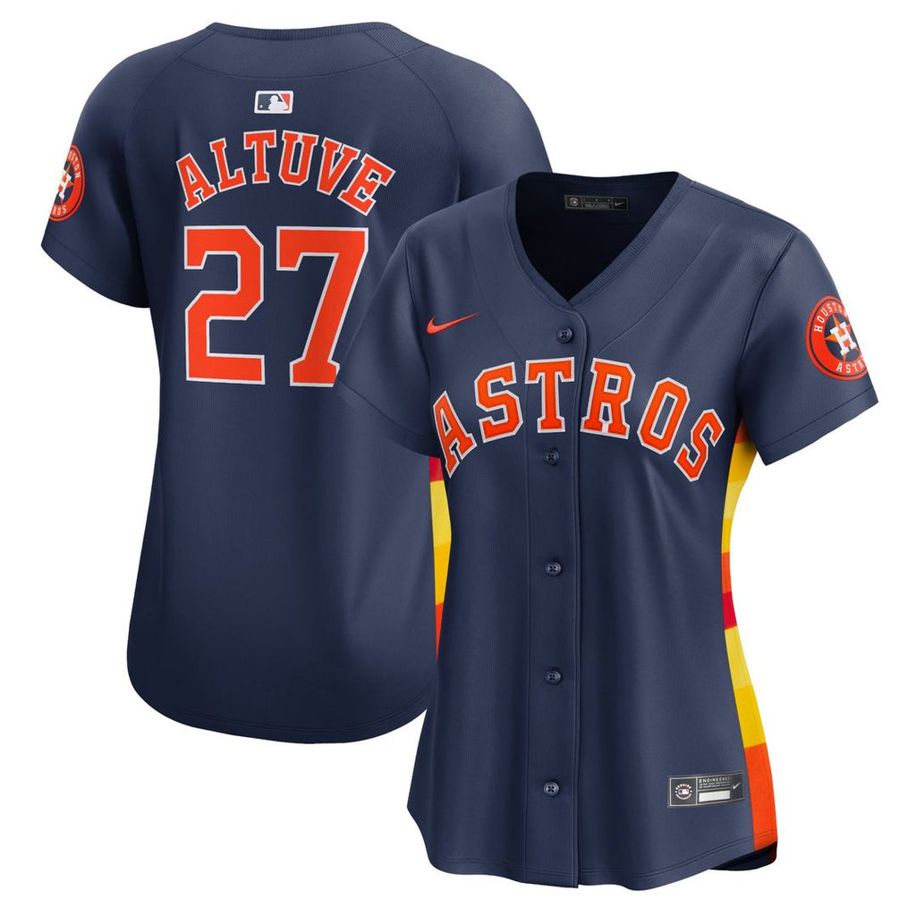 Houston Astros Jose Altuve Nike Women's Alternate Limited Player Jersey ¨C Navy