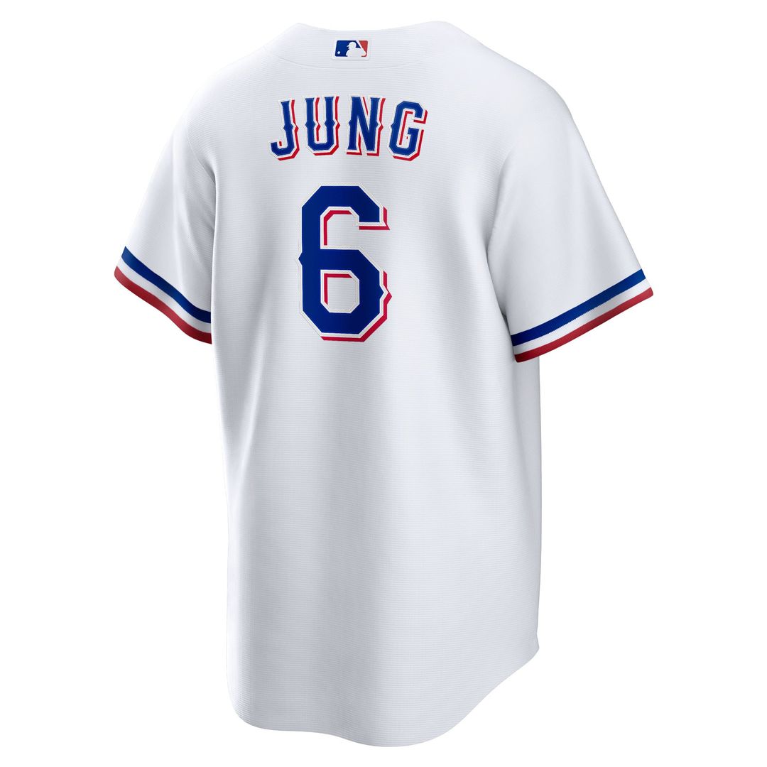 Texas Rangers Josh Jung Nike Replica Player Jersey - White
