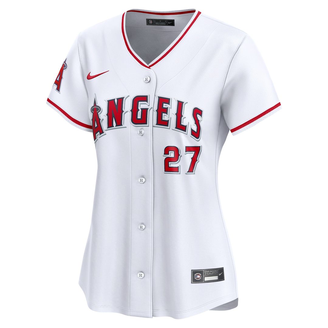 Los Angeles Angels Mike Trout Nike Women's Home Limited Player Jersey - White