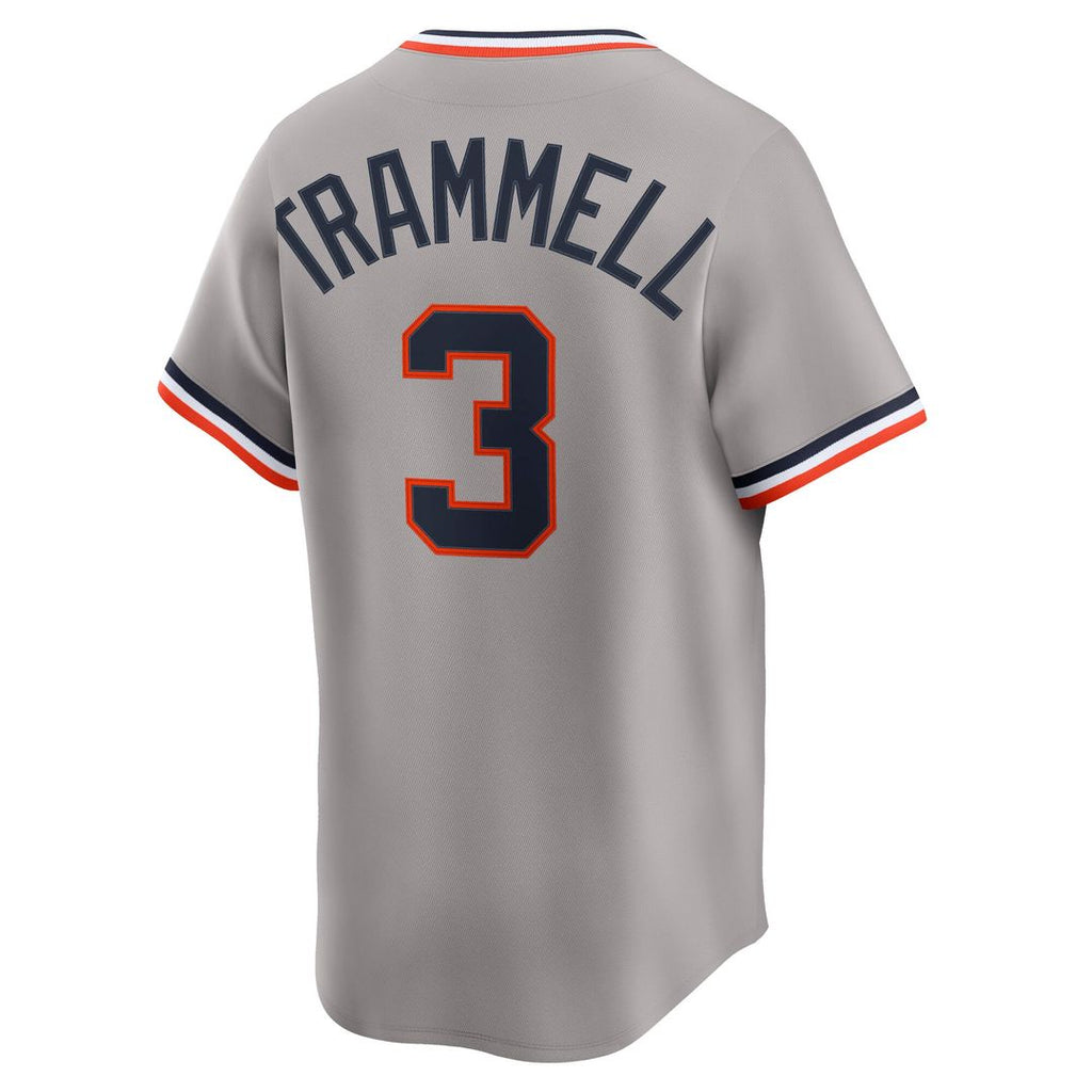 Detroit Tigers Alan Trammell Nike Cooperstown Limited Jersey - Gray