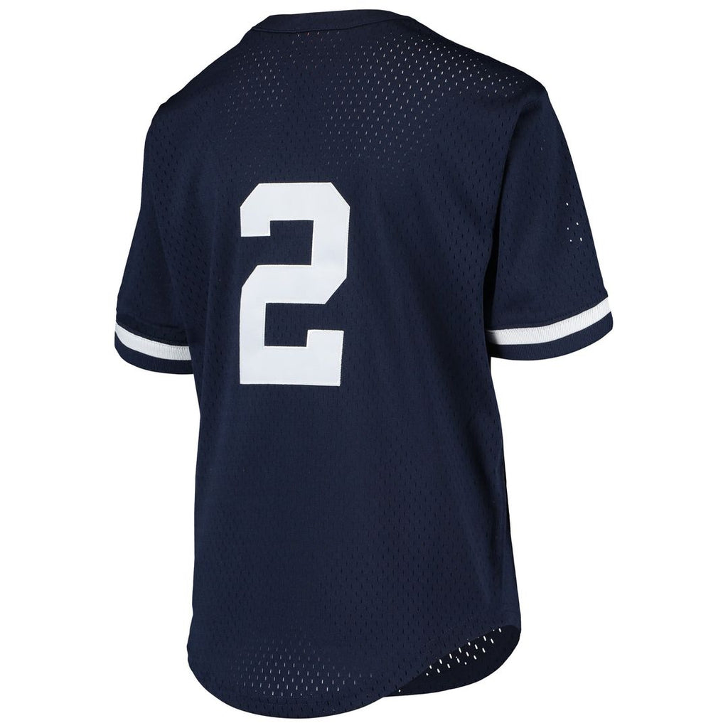 New York Yankees Derek Jeter Mitchell & Ness Youth Cooperstown Mesh Batting Practice Jersey - Navy